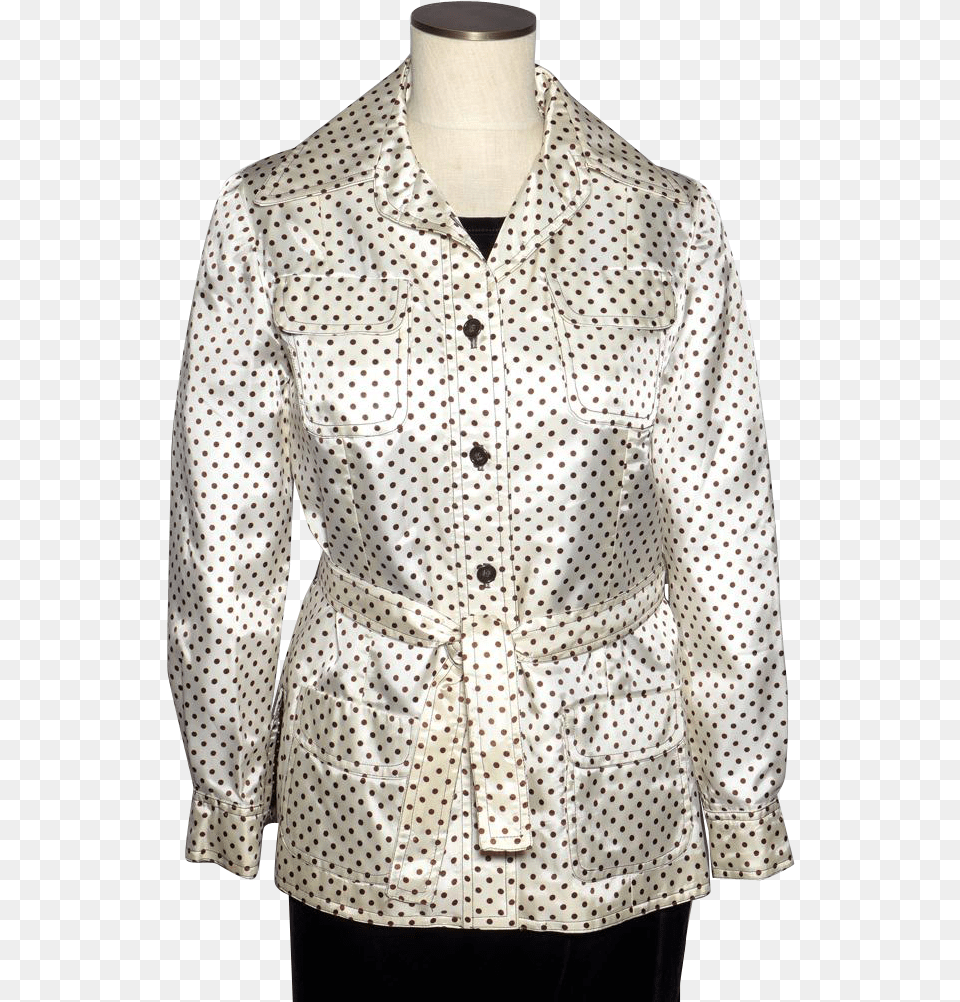 Polka Dot, Blouse, Clothing, Shirt, Dress Shirt Free Transparent Png