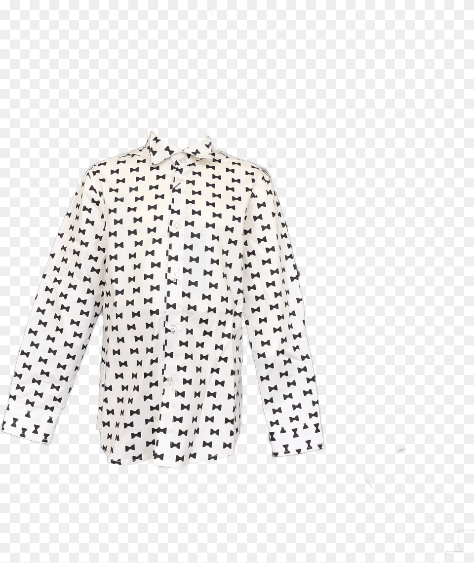 Polka Dot, Blouse, Clothing, Dress Shirt, Long Sleeve Png Image