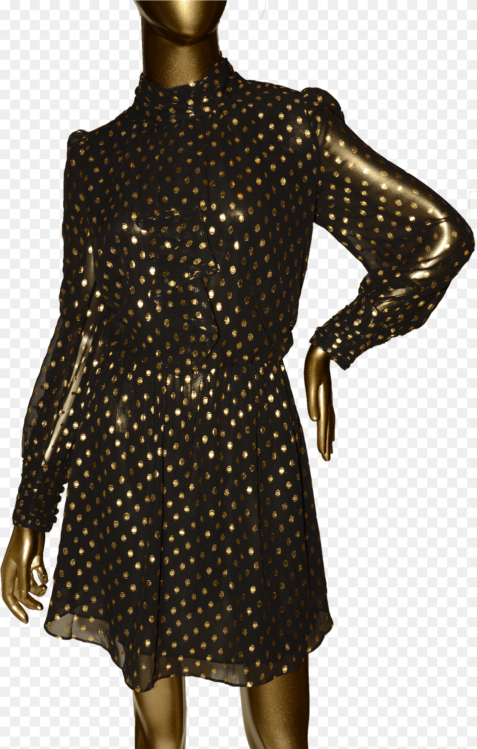 Polka Dot, Blouse, Clothing, Coat, Long Sleeve Png Image