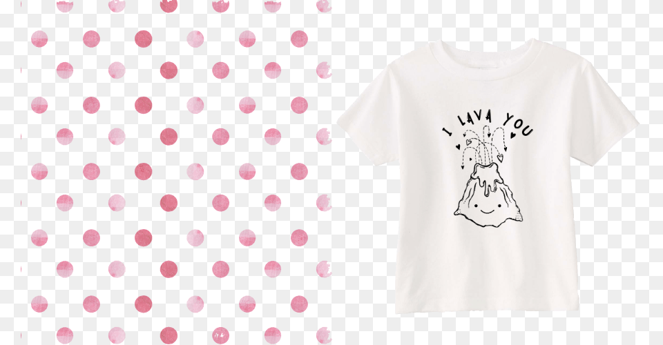 Polka Dot, Clothing, Pattern, T-shirt Png Image