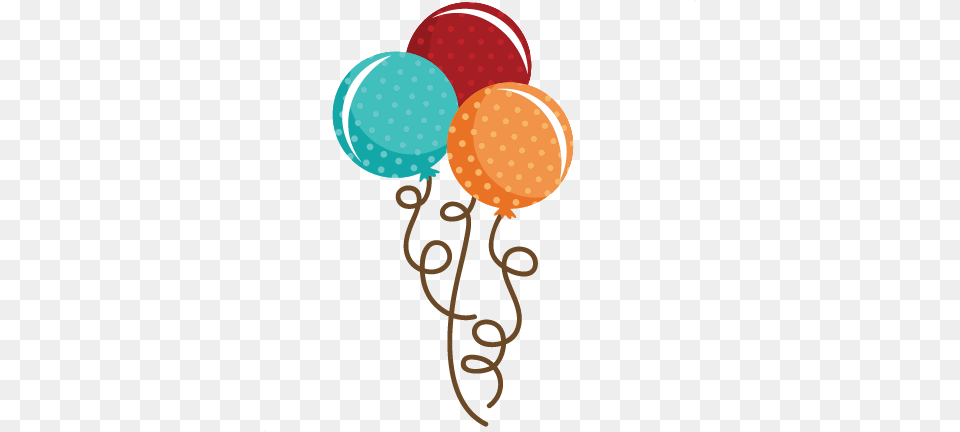 Polka Dot Balloon Bouquet Svg File Balloon Svg File Cute Birthday Balloon, Food, Sweets Png Image