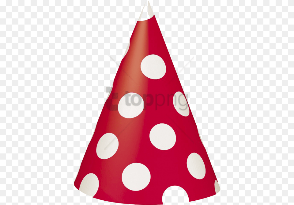 Polka Dot Birthday Hat Images Pink Party Hat, Clothing, Food, Ketchup, Party Hat Png