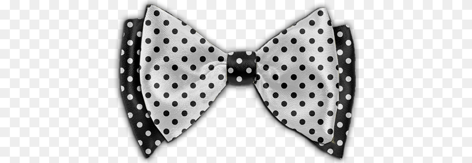 Polka Dot Black And White Bow Tie, Accessories, Formal Wear, Bow Tie, Pattern Free Transparent Png