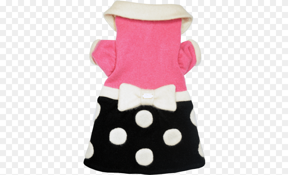 Polka Dot Bow Sweater Dress Polka Dot, Pattern, Teddy Bear, Toy Png Image