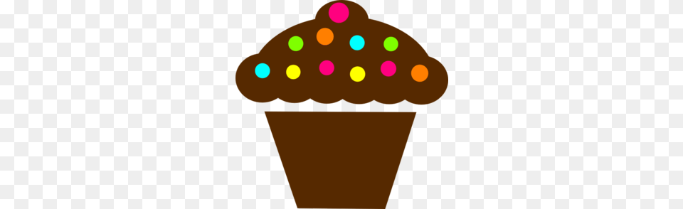 Polka Dot Cupcake Clip Art, Cream, Dessert, Food, Ice Cream Png