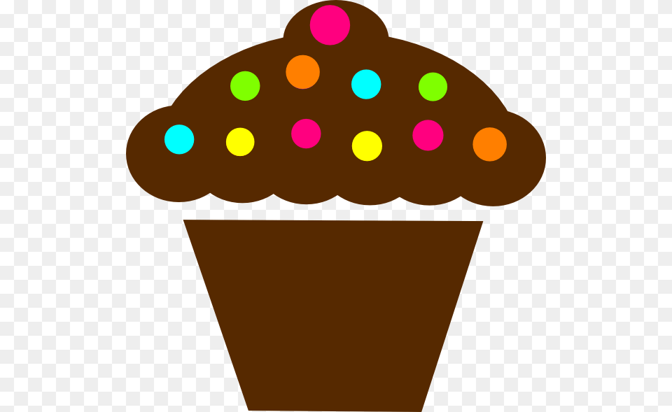 Polka Dot Cupcake Clip Art At Clipart Library Polka Dot Cupcake Clip Art, Food, Cream, Dessert, Ice Cream Free Png Download