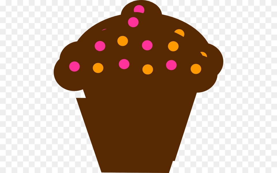 Polka Dot Cupcake Svg Clip Arts 588 X 600 Px, Dessert, Cream, Ice Cream, Food Png