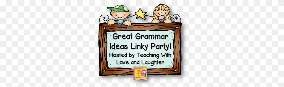Polka Dot Firsties Grammar Linky Party Contractions, Person, People, Book, Publication Free Png
