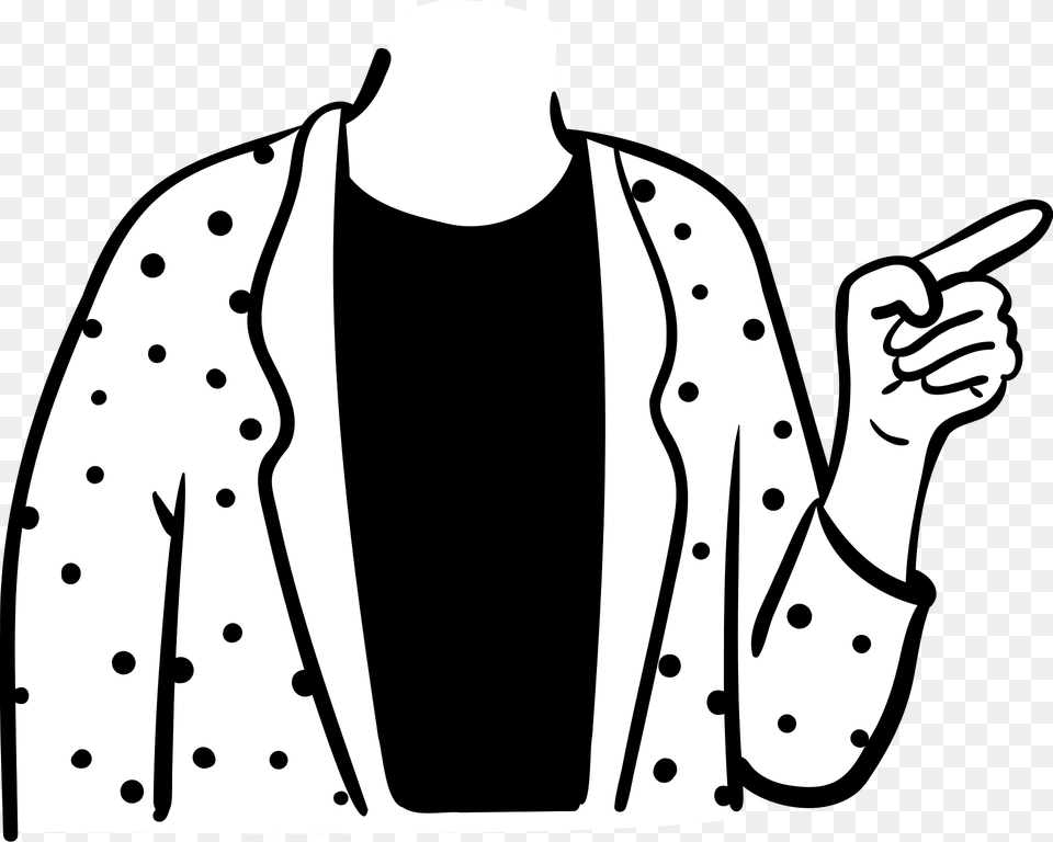 Polka Dot Jacket Clipart, Clothing, Coat, Long Sleeve, Sleeve Free Png