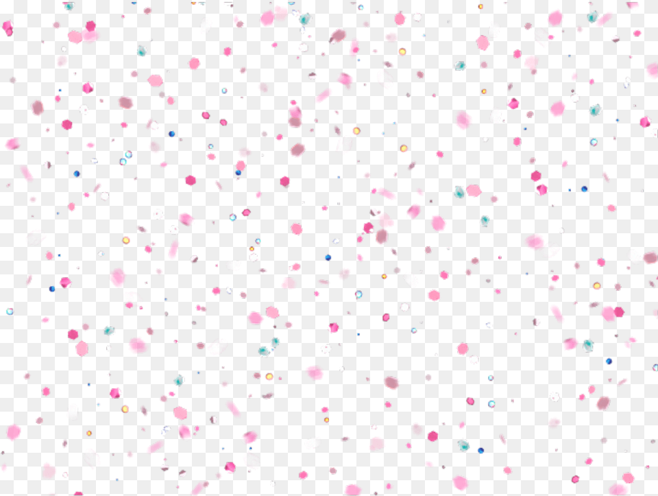 Polka Dot Pink White Confetti, Paper Free Png