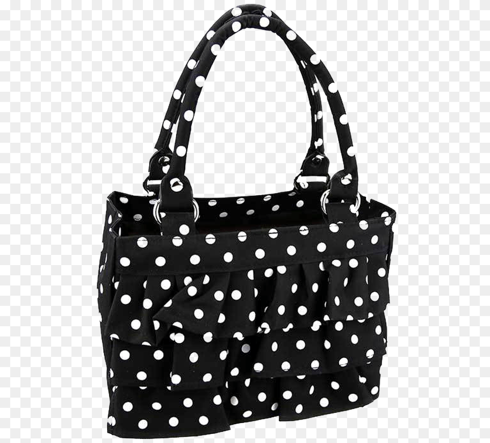 Polka Dot Ruffle Tote, Accessories, Bag, Handbag, Purse Free Png