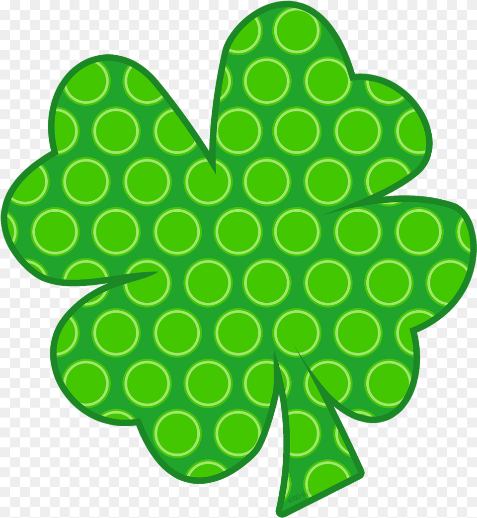 Polka Dot Shamrock, Pattern, Green Free Transparent Png