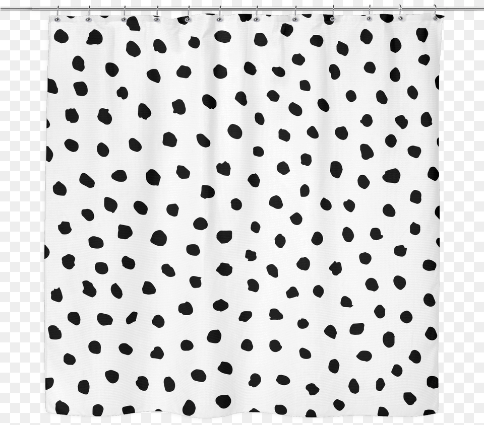 Polka Dots Shower Curtain Black And White Dot Pattern, Clothing, Skirt, Polka Dot Free Transparent Png