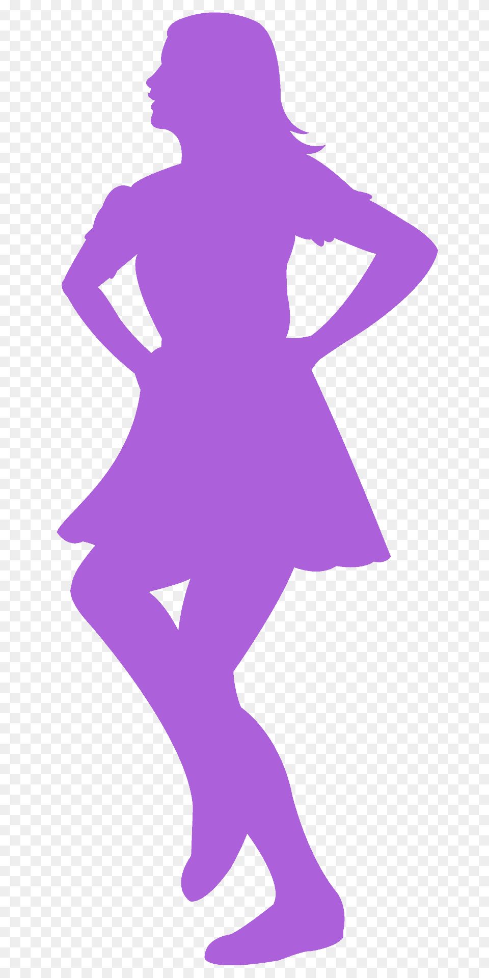 Polka Silhouette, Adult, Dancing, Female, Leisure Activities Png Image