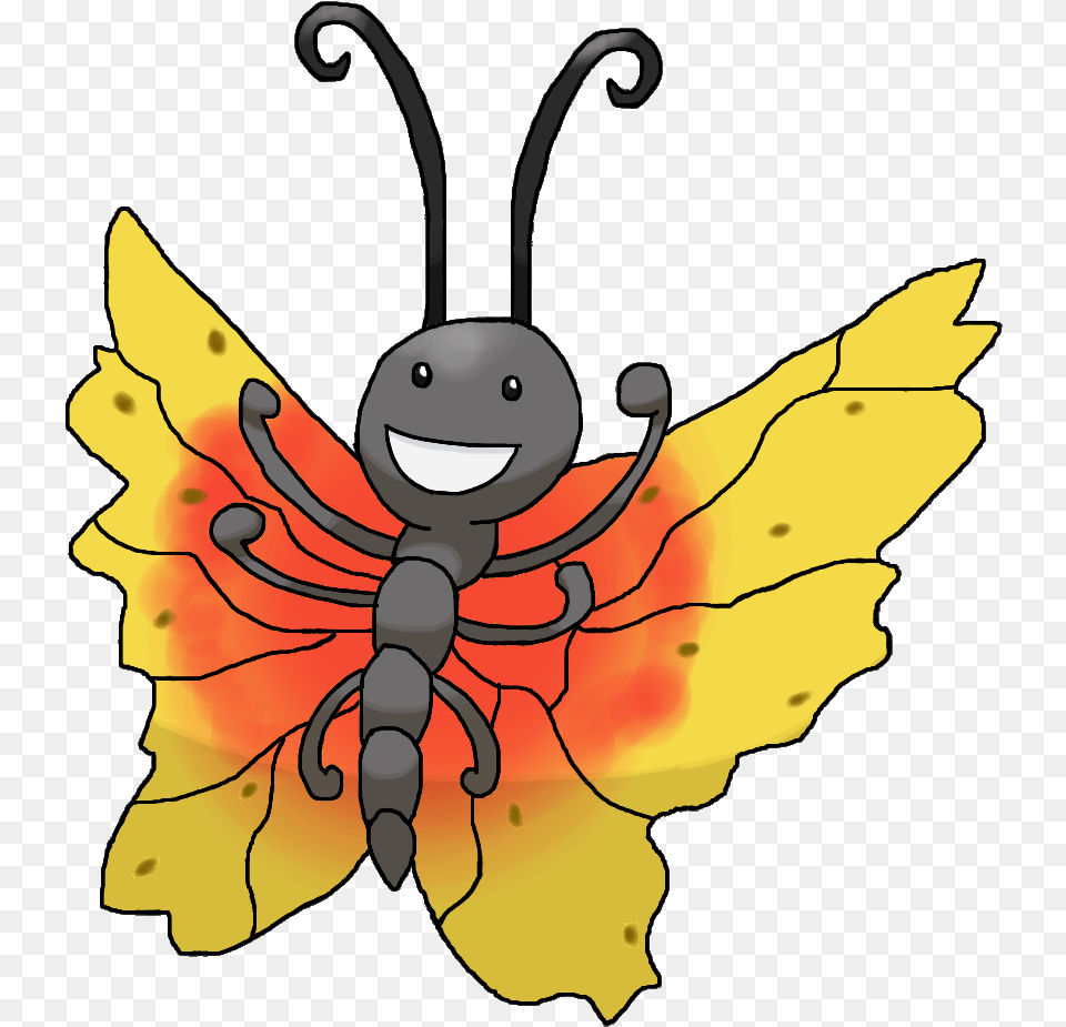 Pollination Clipart Wikipedia Pokemon Clover Gutsifly, Leaf, Plant, Animal, Bee Free Png Download