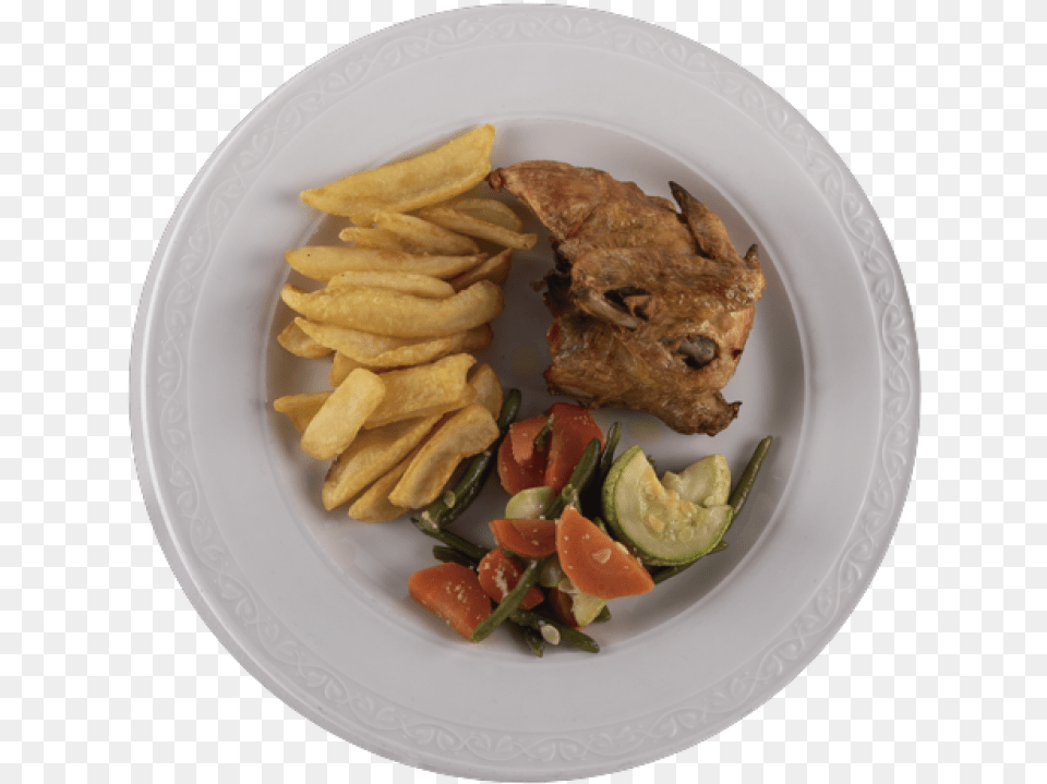 Pollo Asado Con Papas Fritas Fish And Chips, Food, Food Presentation, Lunch, Meal Free Png