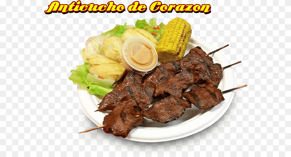Pollo Mania Is A Quick Service Restaurant Dedicated Anticucho De Corazon, Food, Meat, Steak, Bbq Free Transparent Png