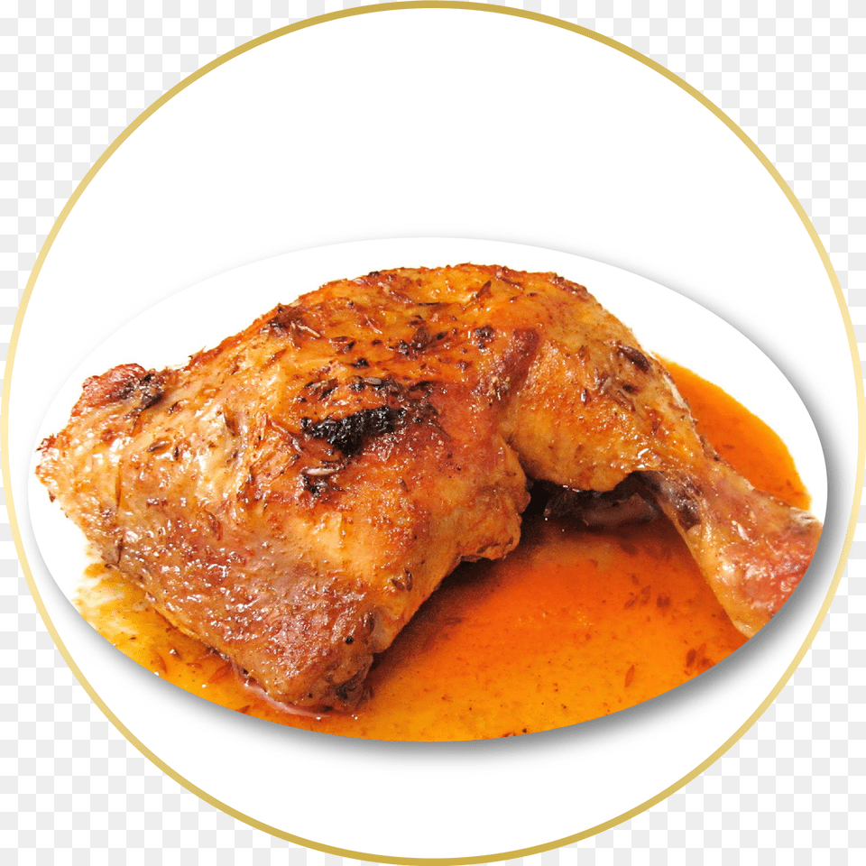 Pollo Rostizado Comidas Al Tatakua, Food, Roast, Plate Free Png Download