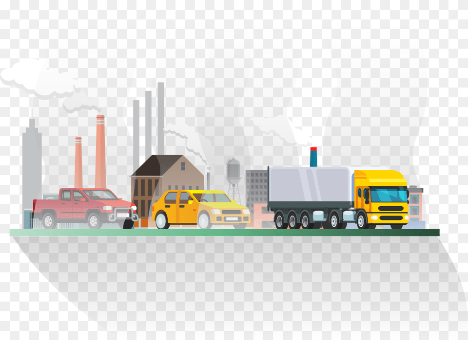 Pollution Clipart Transportation Technology Illustration, Vehicle, Car, Truck, Architecture Free Transparent Png