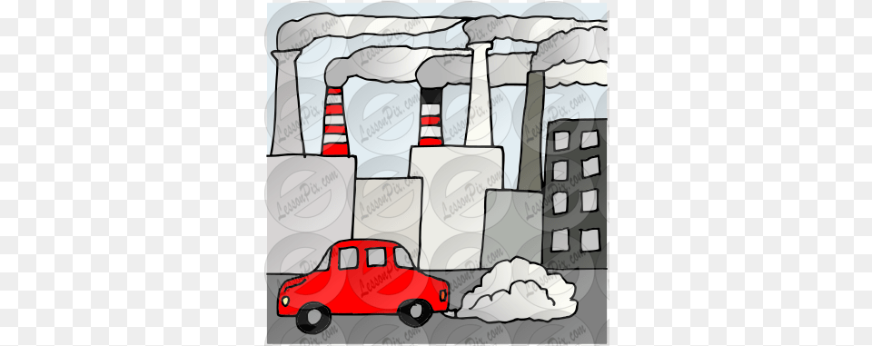 Pollution Picture For Classroom Therapy Use Great Car, Architecture, Building, Factory, Device Free Png Download