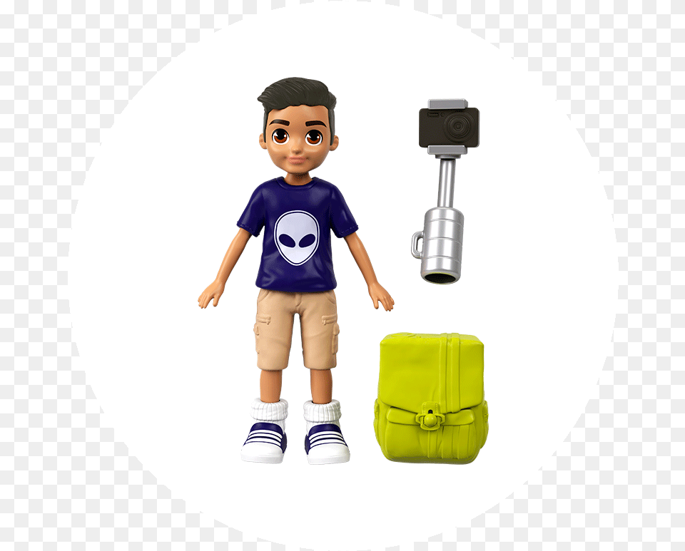 Polly Pocket Doll Polly Pocket Selfie Stick Nicolas, Boy, Child, Male, Person Free Transparent Png