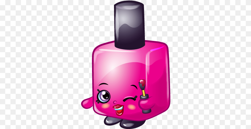 Polly Polish Shopkins Polly Polish, Bottle, Cosmetics, Disk Free Png Download