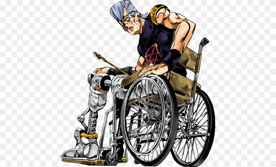 Polnareff Jojo Part, Chair, Furniture, Adult, Person Png
