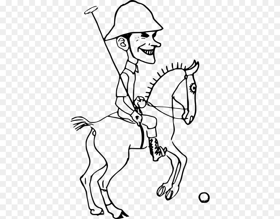 Polo Drawing Horse Polo Horse Clip Art Black And White, Gray Free Transparent Png