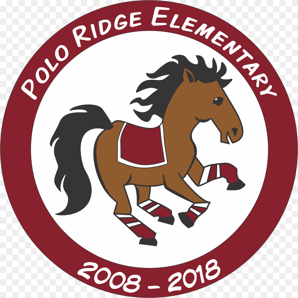 Polo Ridge Circle Polo Ridge Elementary Logo, Animal, Horse, Mammal, Colt Horse Png Image