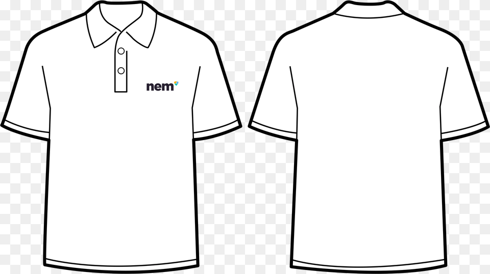 Polo Shirt Template, Clothing, T-shirt Free Png Download