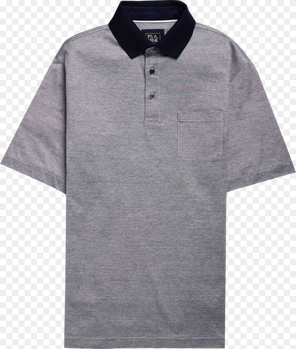 Polo Shirt Transparent Grey Polo Shirt With Black Collar, Clothing, T-shirt, Home Decor, Linen Png Image
