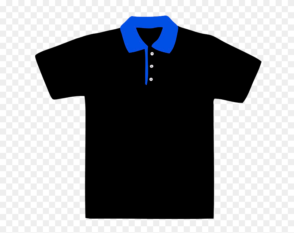 Polo Shirt With Blue Collar Clipart, Clothing, T-shirt Free Png Download