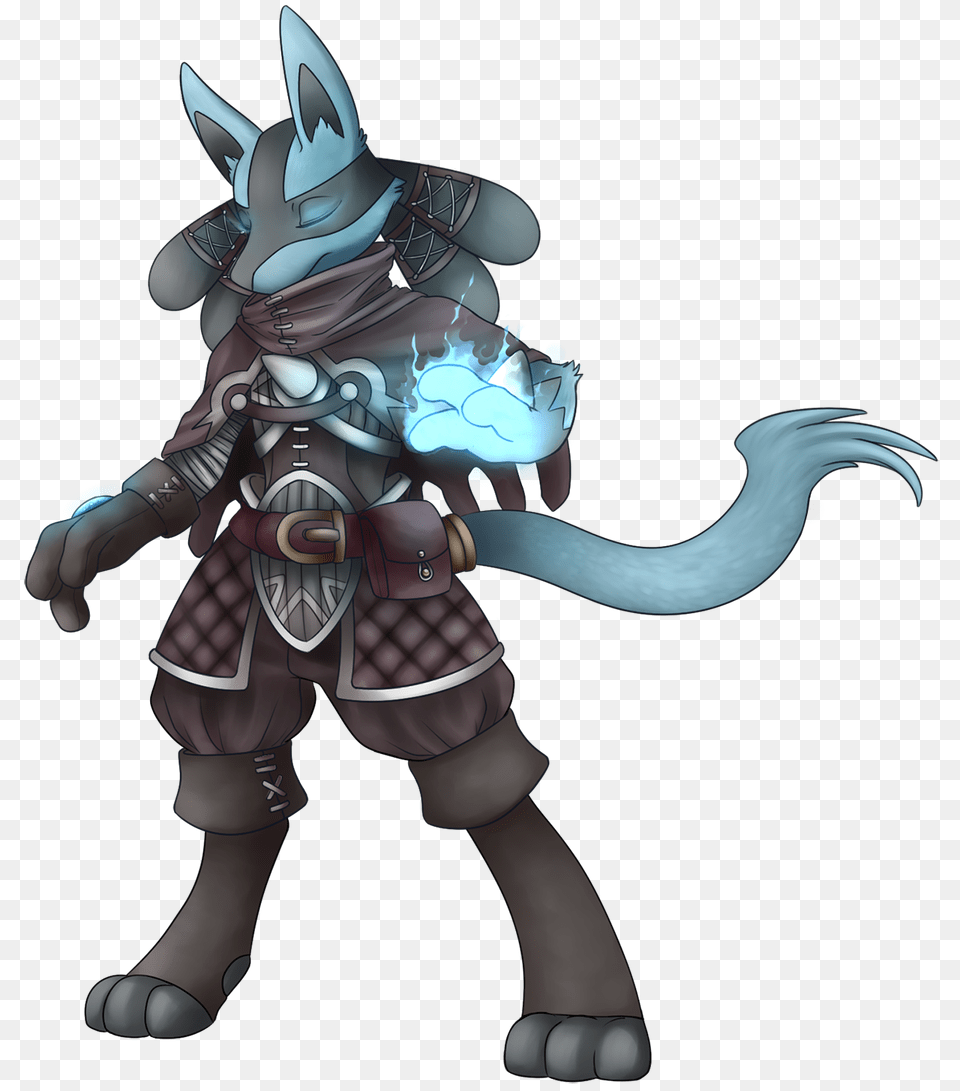 Poltergeistig Cecil The Lucario Character For Pokemon Of Avalon, Book, Comics, Publication, Baby Free Png