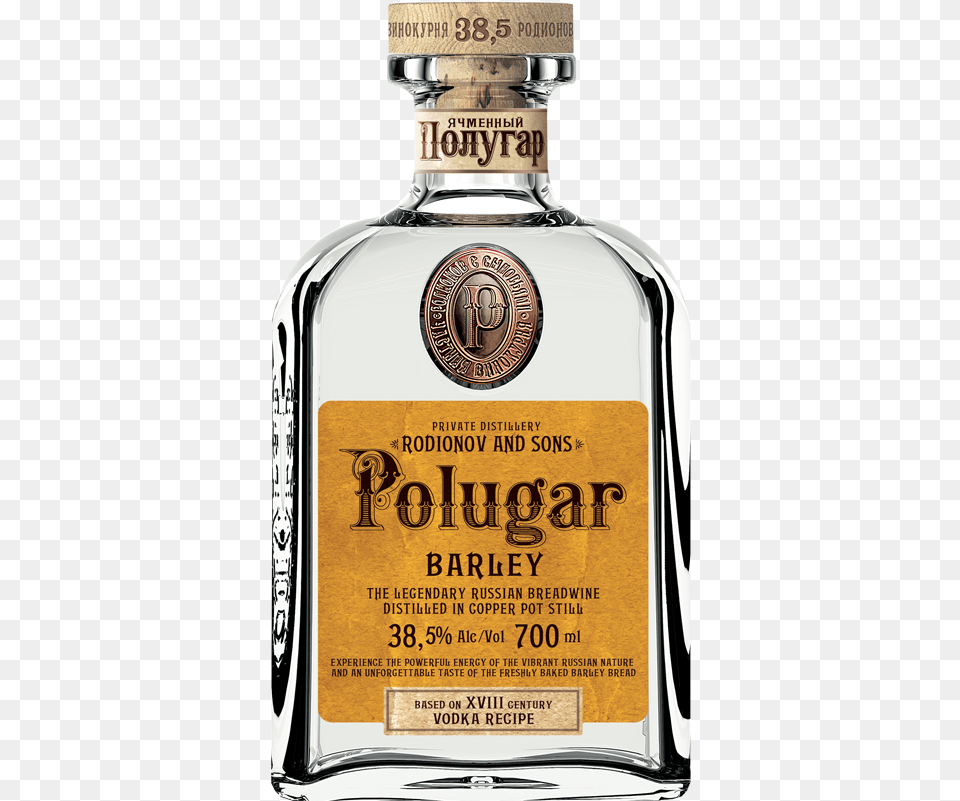 Polugar Barley Vodka, Alcohol, Beverage, Liquor, Tequila Png