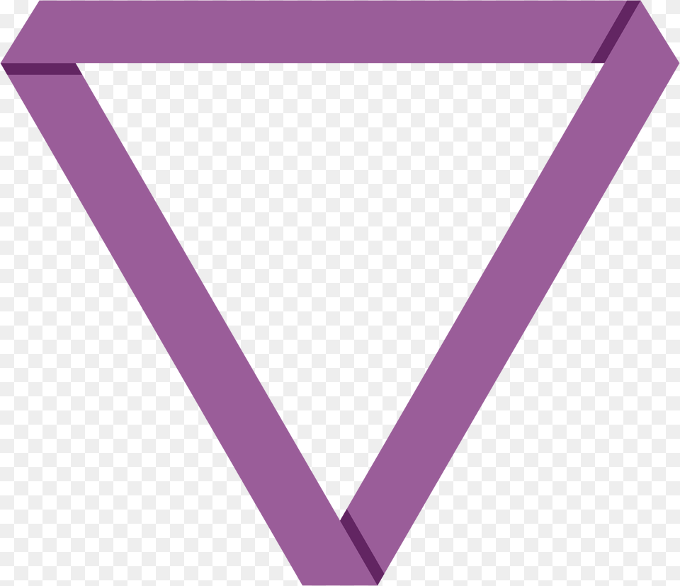 Polyamory Mbius Triangle Clipart, Purple Png Image