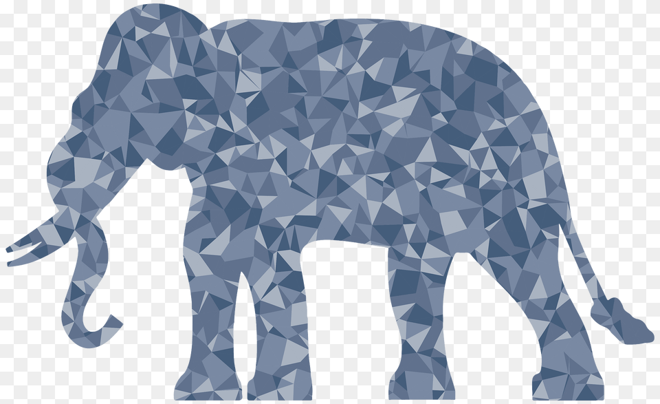 Polygonal Elephant Clipart, Animal, Mammal, Wildlife, Panther Free Transparent Png