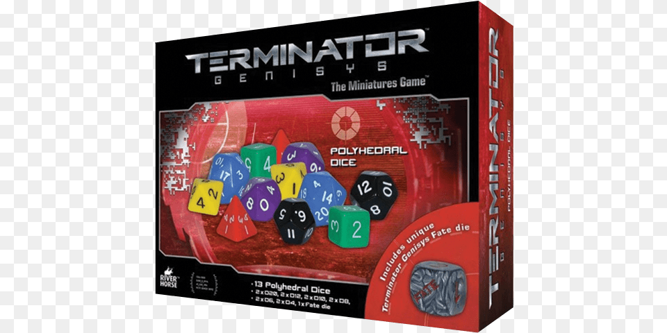 Polyhedral Dice From Terminator Genisys The Miniatures River Horse, Game, Scoreboard Free Png