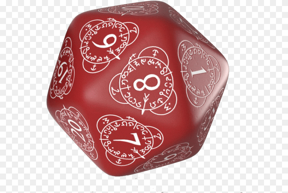 Polyhedral Dice Spindown D20 Level Counter Red White Throne Of Eldraine, Game, Food, Ketchup Free Png Download