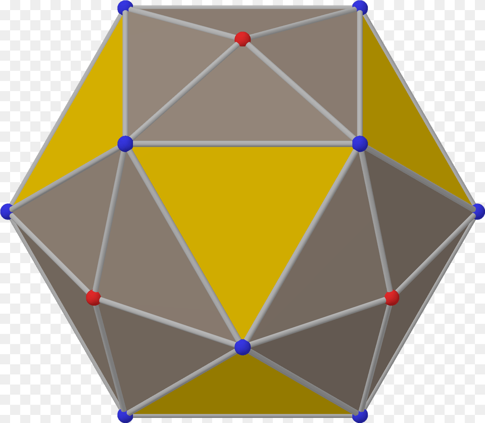 Polyhedron Chamfered 6 Dual From Yellow Triangle, Sphere Png