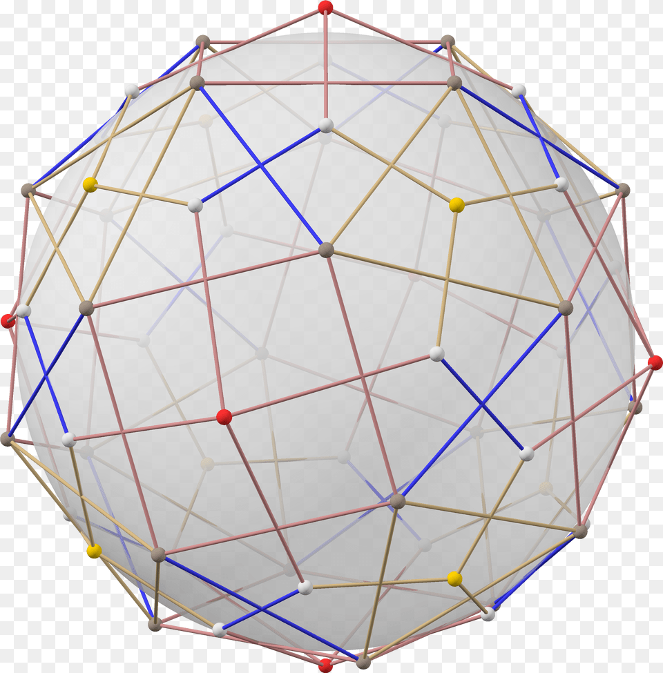 Polyhedron Snub 6 8 Right And Dual In Sphere Umbrella, Architecture, Building, Dome, Sport Free Png Download