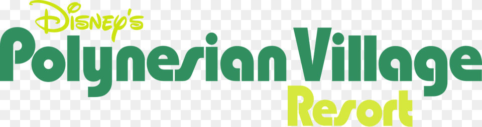 Polynesian Village Logo Disney39s Polynesian Village Resort Logo, Green, Text, Plant, Vegetation Free Transparent Png