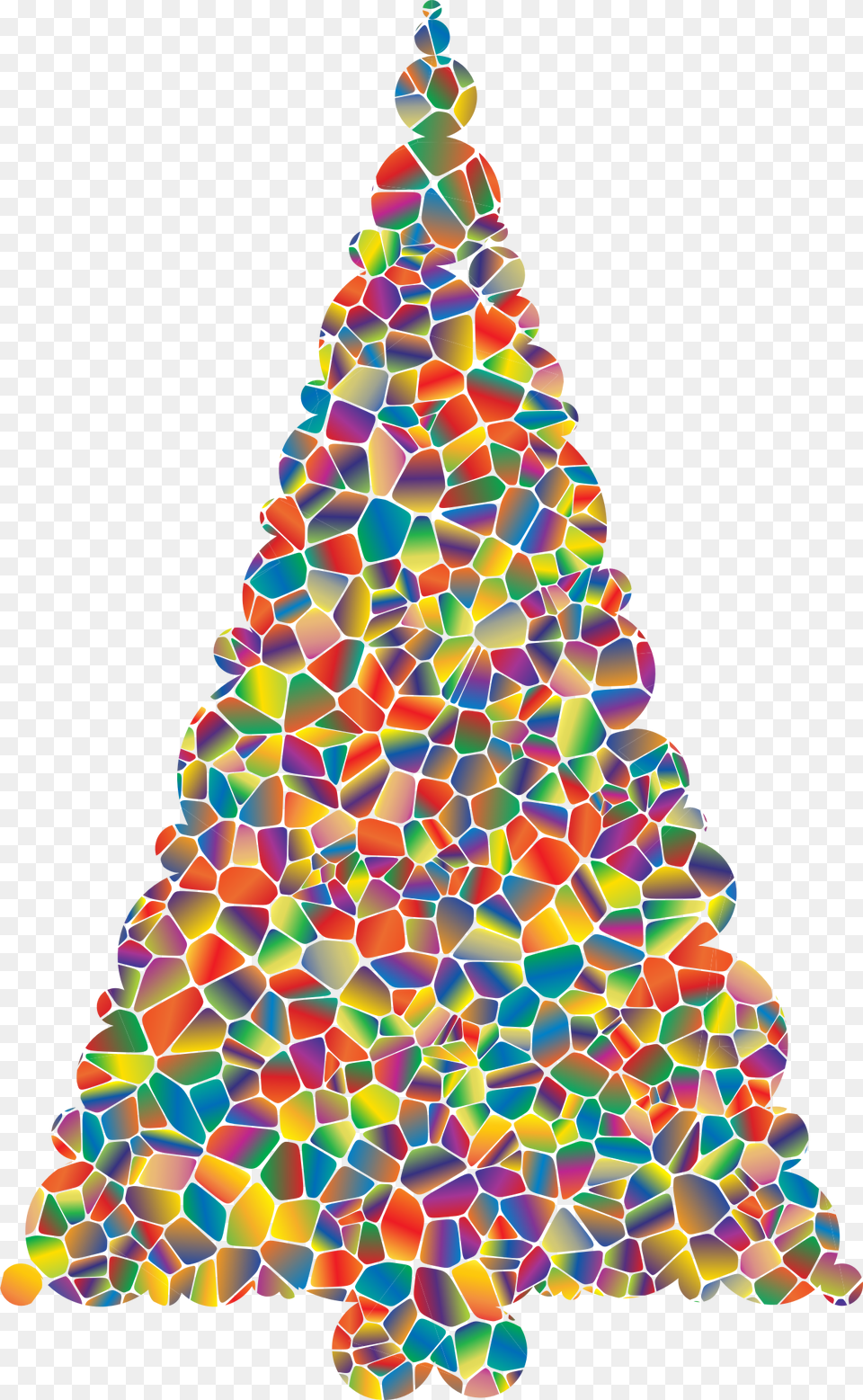 Polyprismatic Tiled Christmas Tree Clip Arts Tiled Christmas Tree, Triangle, Christmas Decorations, Festival, Christmas Tree Free Png Download