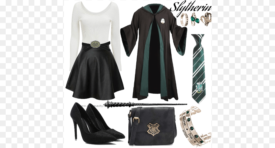Polyvore Slytherin Yule Ball Dress, Accessories, Clothing, Coat, Formal Wear Png