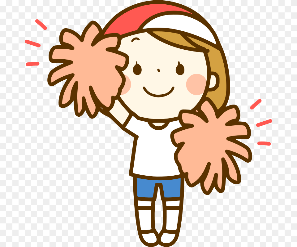 Pom Pom Team Cheer Clip Art, Baby, Person, Body Part, Hand Free Png Download