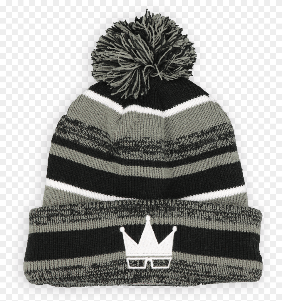 Pom Pom White Crownclass Beanie, Cap, Clothing, Hat Free Png