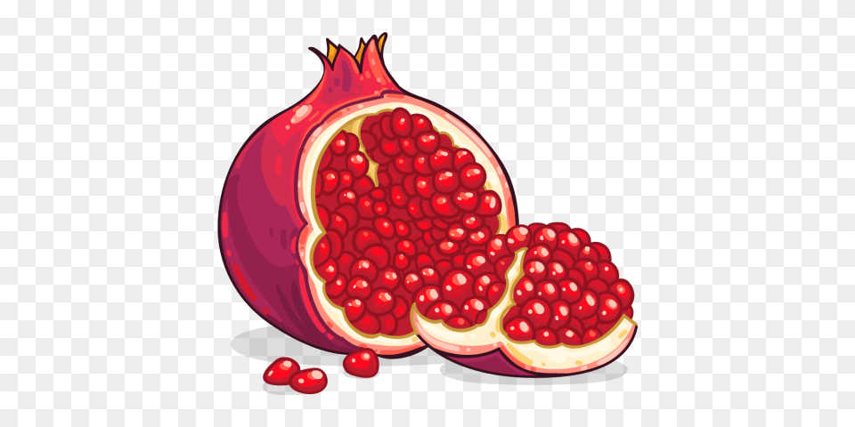 Pomegranate, Food, Fruit, Plant, Produce Png Image