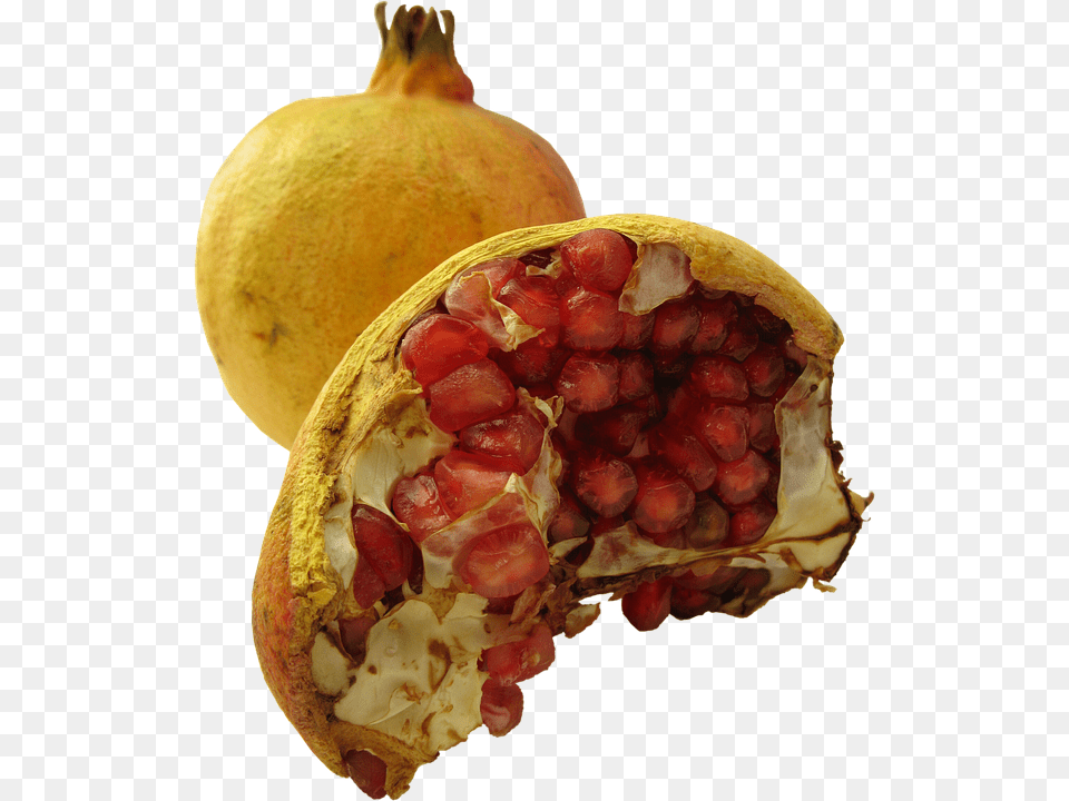 Pomegranate Food, Fruit, Plant, Produce Png Image