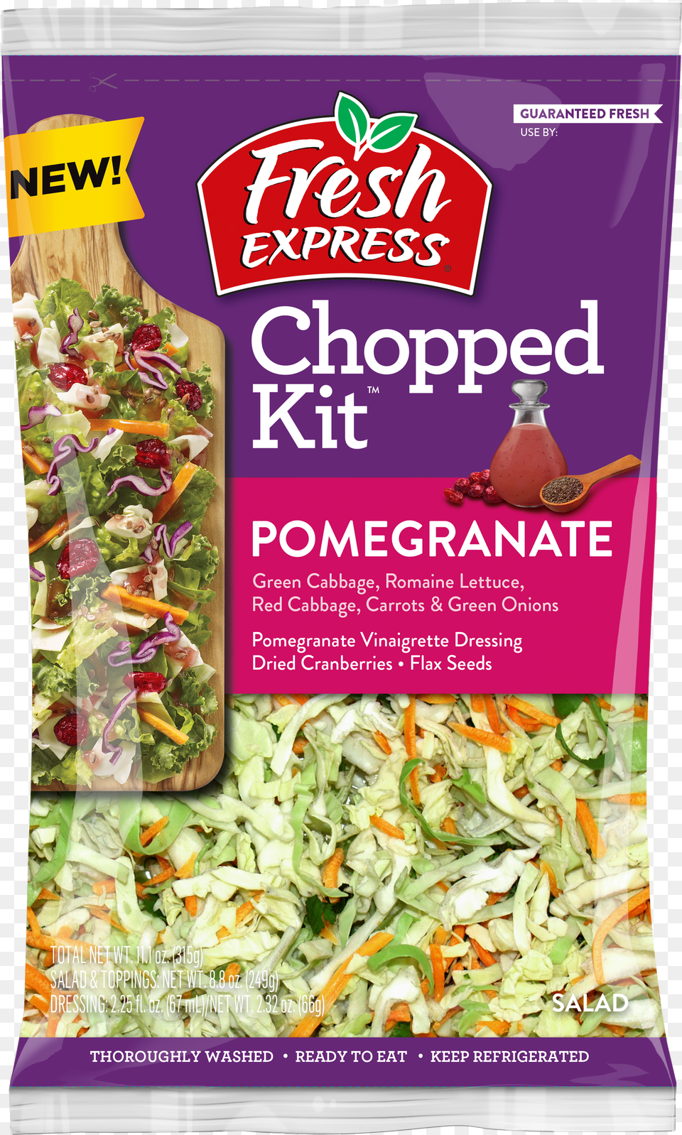 Pomegranate Chopped Kit Fresh Express Spring Mix 5 Oz Bag, Animal, Fish, Sea Life, Shark Free Transparent Png