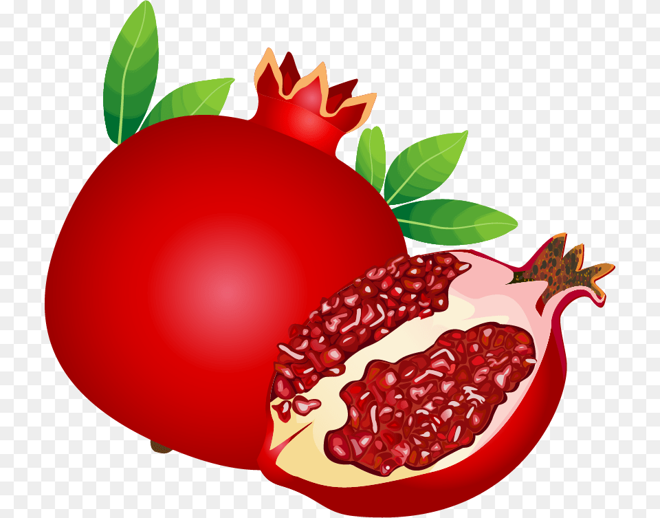 Pomegranate Clipart Berry Shana Tova Free, Food, Fruit, Plant, Produce Png