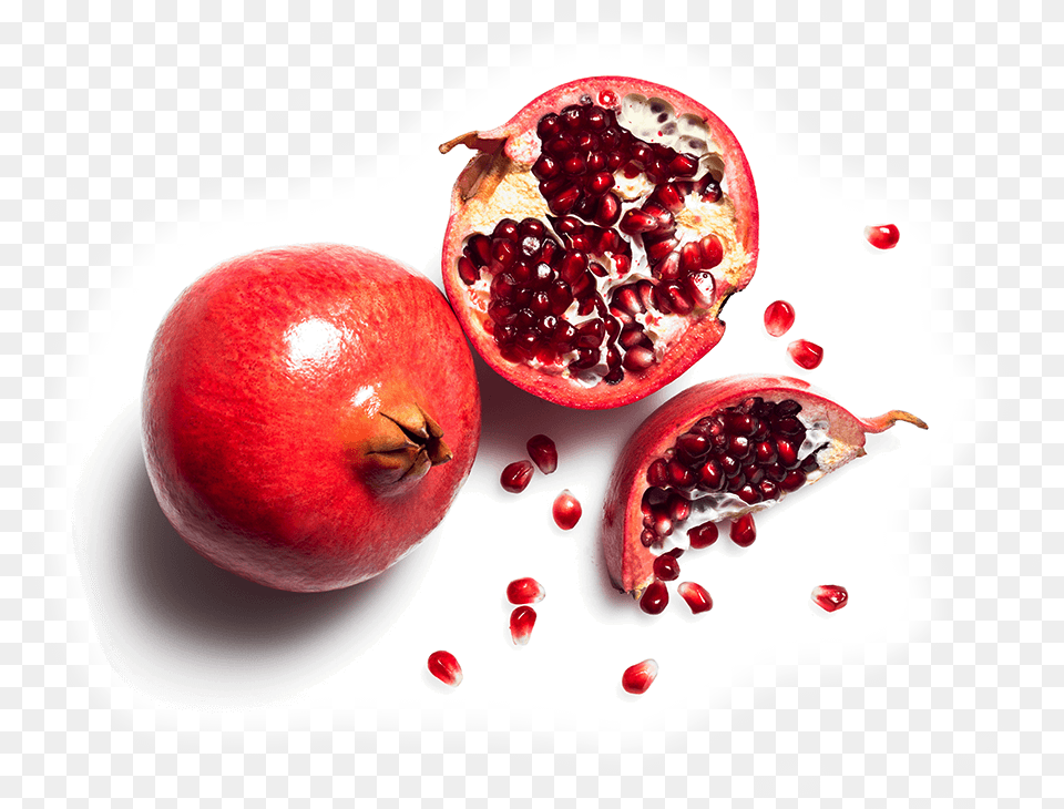 Pomegranate Fruits Top View, Apple, Food, Fruit, Plant Free Png